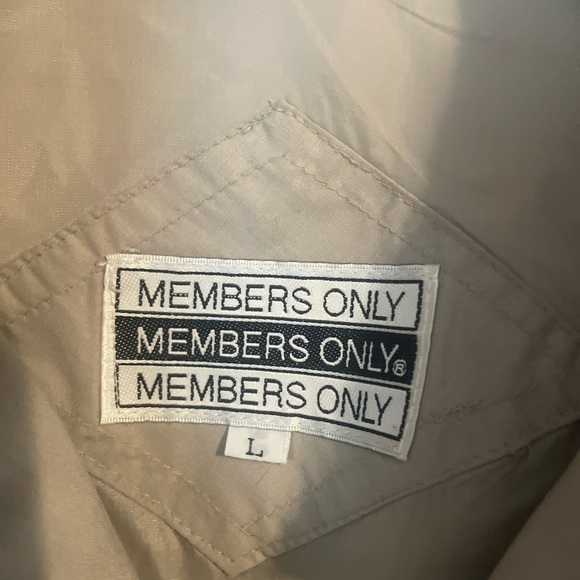 Members Only Light Tan jacket - Picture 3 of 3